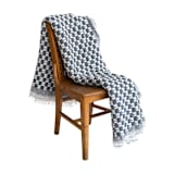 "Blue Checkered Sujani Quilt - Twin/Oversized Throw (60x70)" - Quilts and Bedspreads in blue by Inner Child
