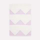 "Small Triangle Quilt Throw - Lilac" - Quilts and Bedspreads in purple by Anchal