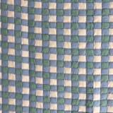 "Purple & Blue Checkered Reversible Sujani Quilt - Twin/Oversized Throw (60x70)" - Quilts and Bedspreads in purple by Inner Child