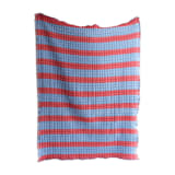 "Cherry Red + Blue Sujani Quilt - Queen (90x92) Made to Order" - Quilts and Bedspreads in red by Inner Child