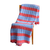 "Cherry Red + Blue Sujani Quilt - Queen (90x92) Made to Order" - Quilts and Bedspreads in red by Inner Child