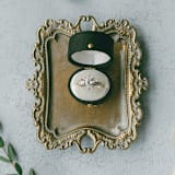"Vintage Oval Ring Box - Raven Black" - Ring Boxes in black by The Heirloom Ring Box