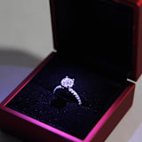 "Matte Red Ring Box with LED Light" - Ring Boxes in red by Soulmatebox