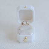 "Octagon Mini Modern Georgian Ring Box (Snow White)" - Ring Boxes in white by The Heirloom Ring Box