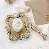 "Snow White Ring Box (Single Slot)" - Ring Boxes in white by The Heirloom Ring Box