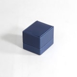 "Blue Leather Ring Box with Light" - Ring Boxes in blue by Soulmatebox