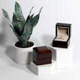 "Glossy Wood Ring Box" - Ring Boxes in brown by Soulmatebox