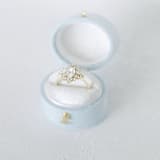"Vintage Oval Ring Box — French Blue" - Ring Boxes in blue by The Heirloom Ring Box