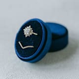 "Navy Ring Box (Double Slot)" - Ring Boxes in blue by The Heirloom Ring Box