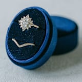 "Navy Ring Box (Double Slot)" - Ring Boxes in blue by The Heirloom Ring Box