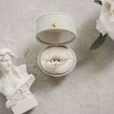 "Vintage Oval Ring Box - Sage" - Ring Boxes in green by The Heirloom Ring Box