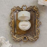 "Vintage Oval Ring Box - Sage" - Ring Boxes in green by The Heirloom Ring Box