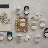 "Vintage Oval Ring Box - Sage" - Ring Boxes in green by The Heirloom Ring Box
