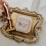 "Ring Box for Wedding Engagement Band Velvet Octagon" - Ring Boxes in multicolorassorted-colors by Ribbon and Rings