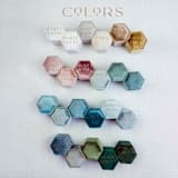 "Ring Box for Wedding Engagement Band Velvet Octagon" - Ring Boxes in multicolorassorted-colors by Ribbon and Rings