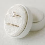 "Snow White Ring Box (Double Slot)" - Ring Boxes in white by The Heirloom Ring Box