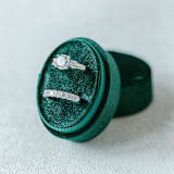 "Emerald Ring Box (Double Slot)" - Ring Boxes in green by The Heirloom Ring Box