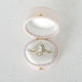 "Vintage Oval Ring Box - Blush Pink" - Ring Boxes in pink by The Heirloom Ring Box