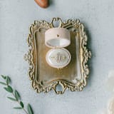 "Vintage Oval Ring Box - Blush Pink" - Ring Boxes in pink by The Heirloom Ring Box