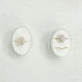 "Snow White Ring Box (Double Slot)" - Ring Boxes in white by The Heirloom Ring Box