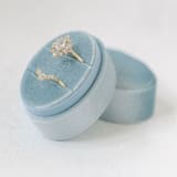 "Dusty Blue Ring Box (Double Slot)" - Ring Boxes in blue by The Heirloom Ring Box