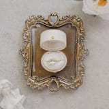 "Vintage Oval Ring Box - Ivory" - Ring Boxes in white by The Heirloom Ring Box