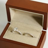 "Wood Ring Box - Double Slot" - Ring Boxes in brown by Soulmatebox