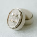 "Champagne Ring Box (Double Slot)" - Ring Boxes in beige by The Heirloom Ring Box