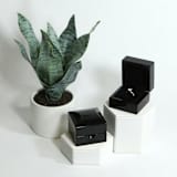 "Gloss Black Ring Box" - Ring Boxes in black by Soulmatebox