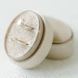 "Champagne Ring Box (Double Slot)" - Ring Boxes in beige by The Heirloom Ring Box