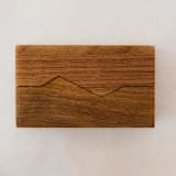 "Wood Ring Box Mountain Design" - Ring Boxes in brown by Jordan Perry