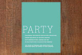 "Fete" - Mitzvah Reception Cards in Night Sky by Annie Clark - Front