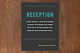 "Namely" - Mitzvah Reception Cards in Charcoal by Rebecca Bowen - Front