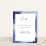 "Modern Star" - Mitzvah Reception Cards in Cotton by Robert and Stella - Front