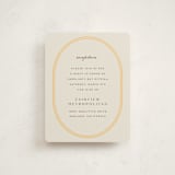 "Bocce" - Mitzvah Reception Cards in Melon by Megan Davis - Front