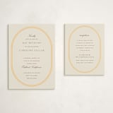 "Bocce" - Mitzvah Reception Cards in Melon by Megan Davis - With Invitation