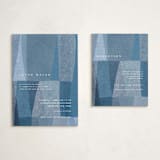 "denim patchwork" - Mitzvah Reception Cards in Seaside by Carrie Moradi - With Invitation