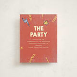 "Pop Art" - Mitzvah Reception Cards in Comic Pop by Vera Lim - Front