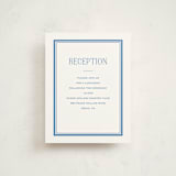 "Checkers" - Mitzvah Reception Cards in Sky by Carolyn MacLaren - Front