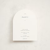"Celebrate" - Mitzvah Reception Cards in Navy by Blustery August - Front