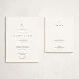 "Celebrate" - Mitzvah Reception Cards in Navy by Blustery August - With Invitation