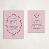 "Rose Crest" - Mitzvah Reception Cards in Classic by mo kelley - With Invitation