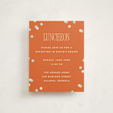 "Big Invite" - Mitzvah Reception Cards in Pepper by Robert and Stella - Front