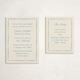 "Linho" - Mitzvah Reception Cards in Sky by Pati Cascino - With Invitation