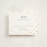 "Simple Confetti" - Mitzvah RSVP Cards in Midnight by Erin L. Wilson - Front