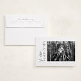 "Elegance simplicity" - Memorial Cards in Coal by Ana de Sousa - Card with Envelope
