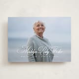 "With a flourish" - Memorial Cards in Salt by Lea Delaveris - Front