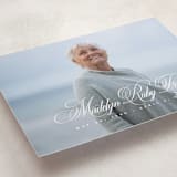"With a flourish" - Memorial Cards in Salt by Lea Delaveris - Detail