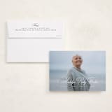 "With a flourish" - Memorial Cards in Salt by Lea Delaveris - Card with Envelope