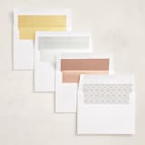 "Beloved and Remembered" - Memorial Cards in Almond by Sabrin Deirani - Envelope Liners